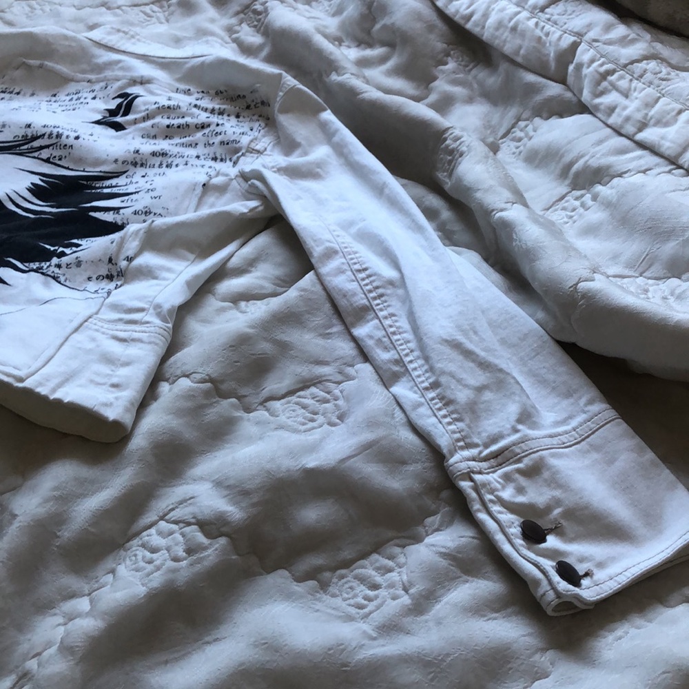 99% Cotton Refurbished Jean Jacket Anime! - Picture 4 of 11